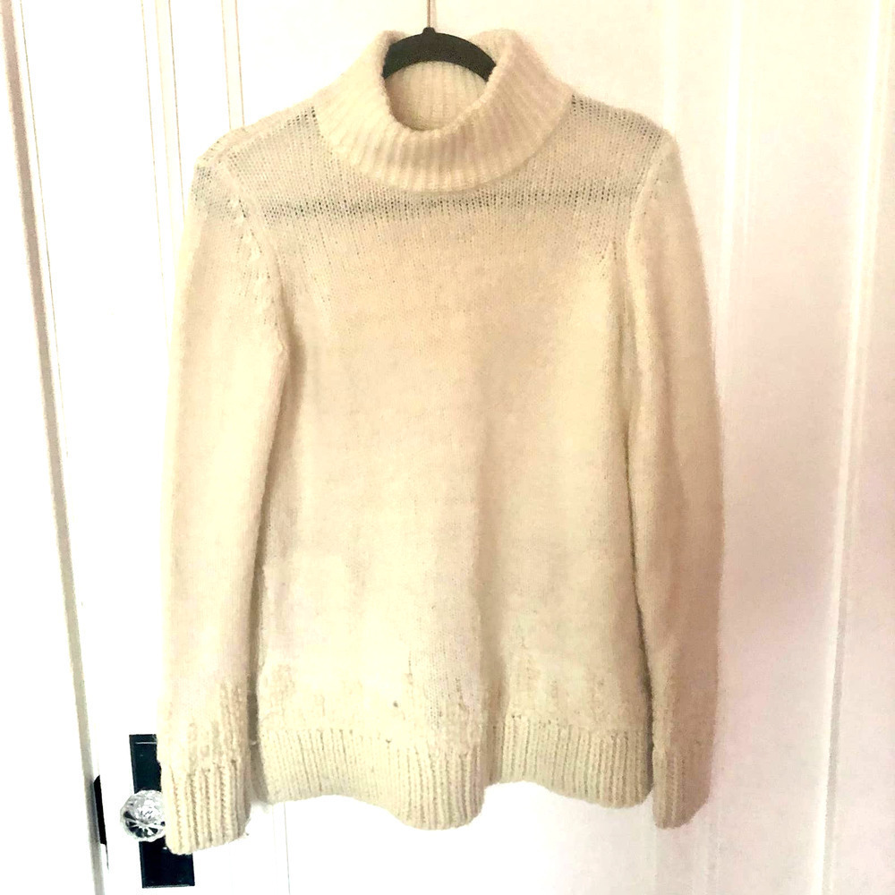 Anthroplogie Sleeping on Snow Wool Blend Turtleneck Sweater SZ S​​​​​​